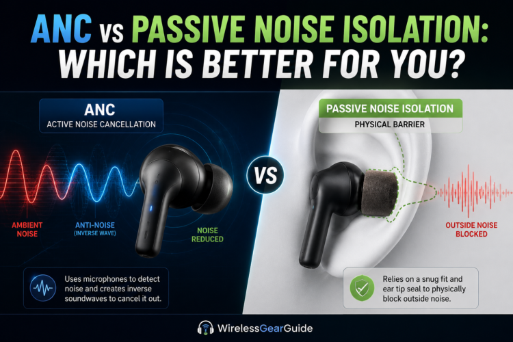 ANC vs Passive Noise Isolation: Which is Better for You? | WirelessGearGuide