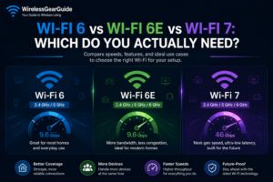Wi-Fi 6 vs Wi-Fi 6E vs Wi-Fi 7: Which Do You Actually Need? | WirelessGearGuide